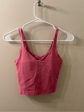 lululemon athletica Rose Pink Scoop Neck Crop Tank